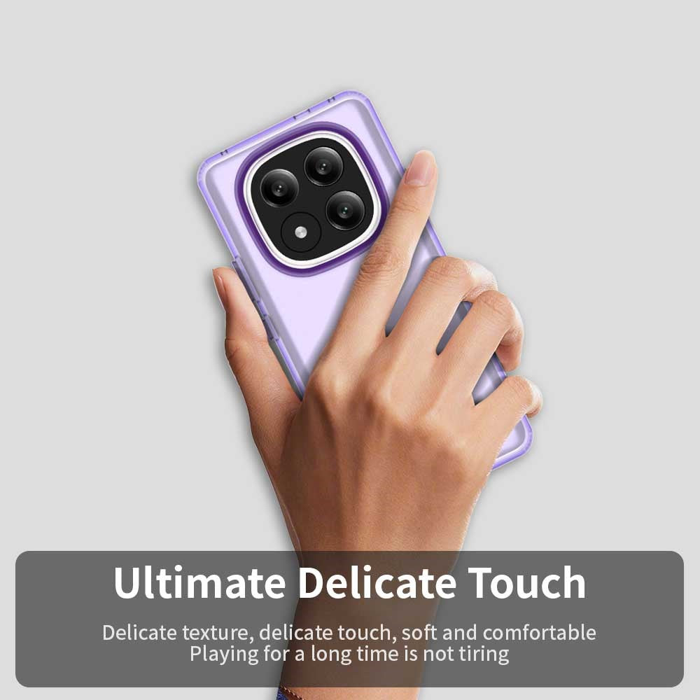 For Xiaomi Redmi Note 14 Pro+ 5G Case PC+TPU+PET Matte Anti-Drop Phone Back Cover