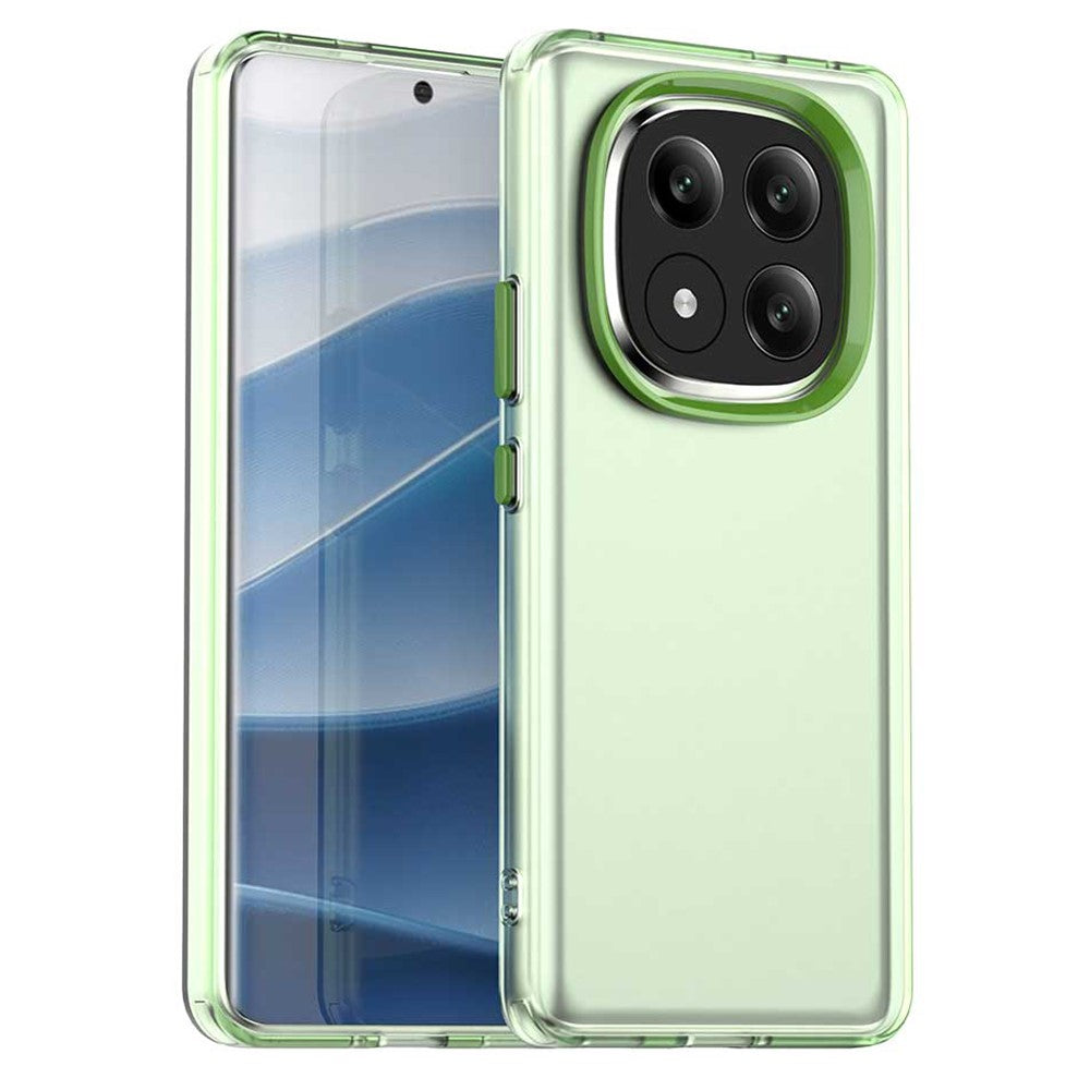 For Xiaomi Redmi Note 14 Pro+ 5G Case PC+TPU+PET Matte Anti-Drop Phone Back Cover