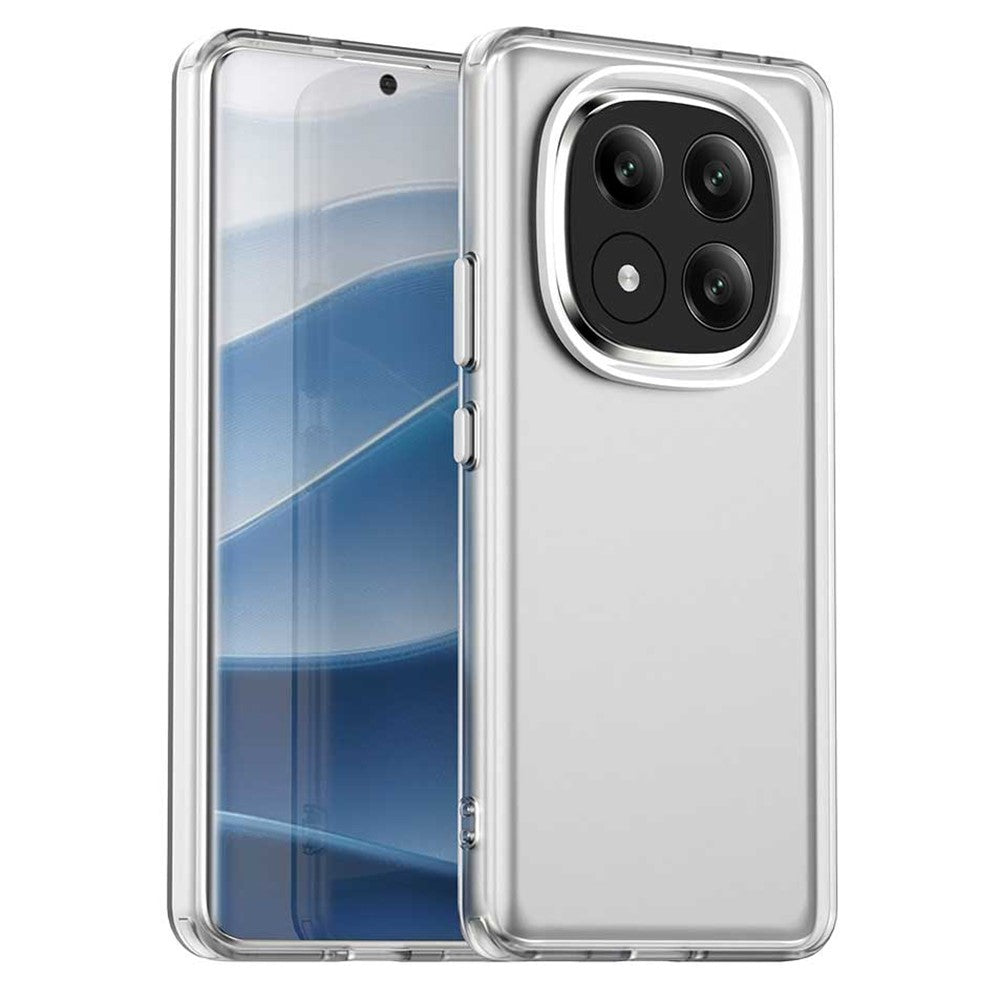 For Xiaomi Redmi Note 14 Pro+ 5G Case PC+TPU+PET Matte Anti-Drop Phone Back Cover