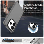 For Xiaomi Redmi Note 14 5G Case PC+TPU+PET Matte Anti-Drop Phone Back Cover