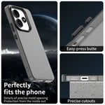 For Xiaomi Redmi Note 14 5G Case PC+TPU+PET Matte Anti-Drop Phone Back Cover
