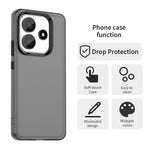 For Xiaomi Redmi Note 14 5G Case PC+TPU+PET Matte Anti-Drop Phone Back Cover