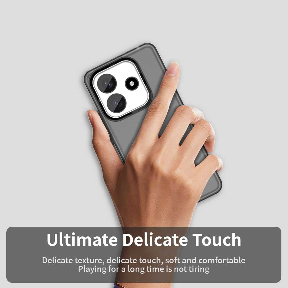 For Xiaomi Redmi Note 14 5G Case PC+TPU+PET Matte Anti-Drop Phone Back Cover