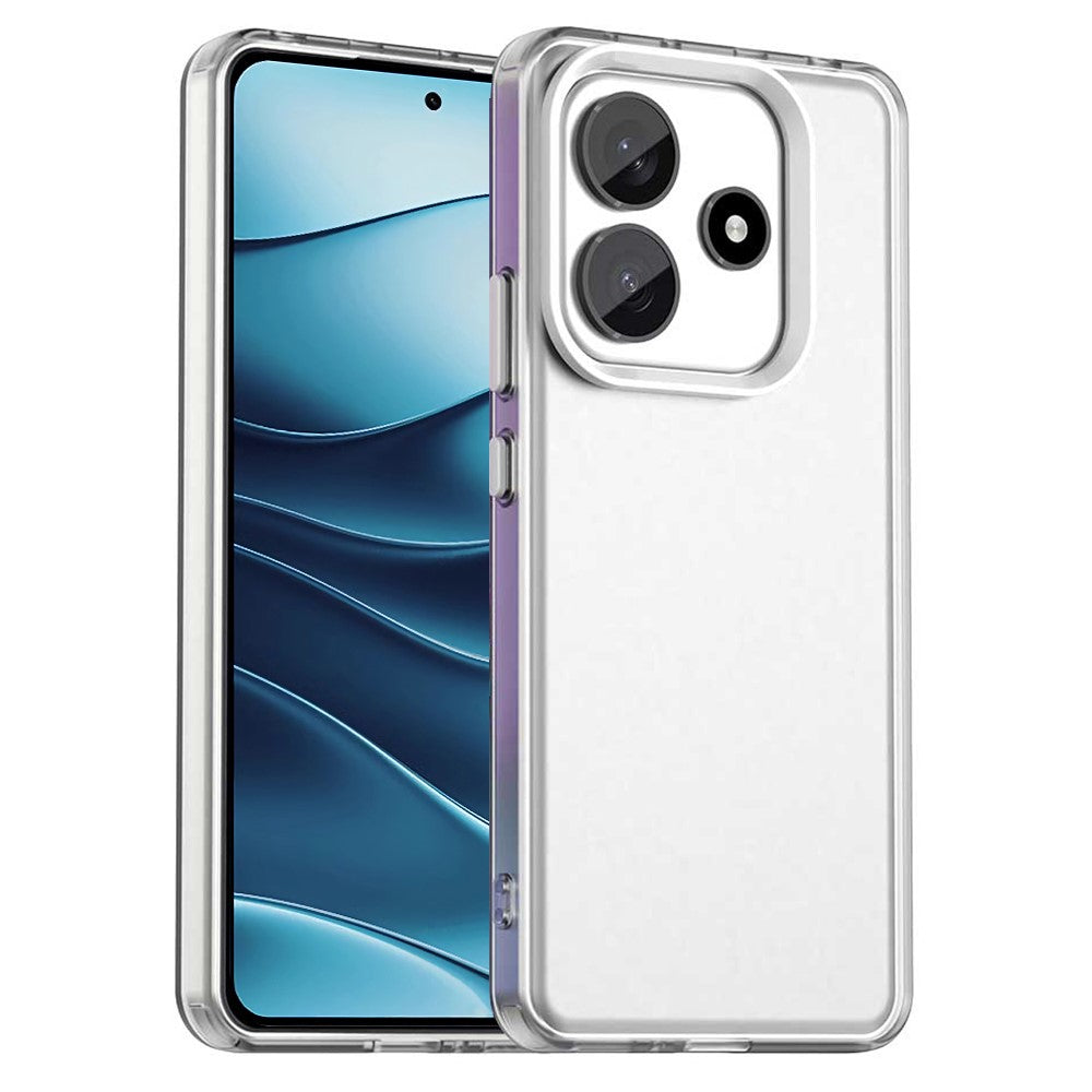 For Xiaomi Redmi Note 14 5G Case PC+TPU+PET Matte Anti-Drop Phone Back Cover