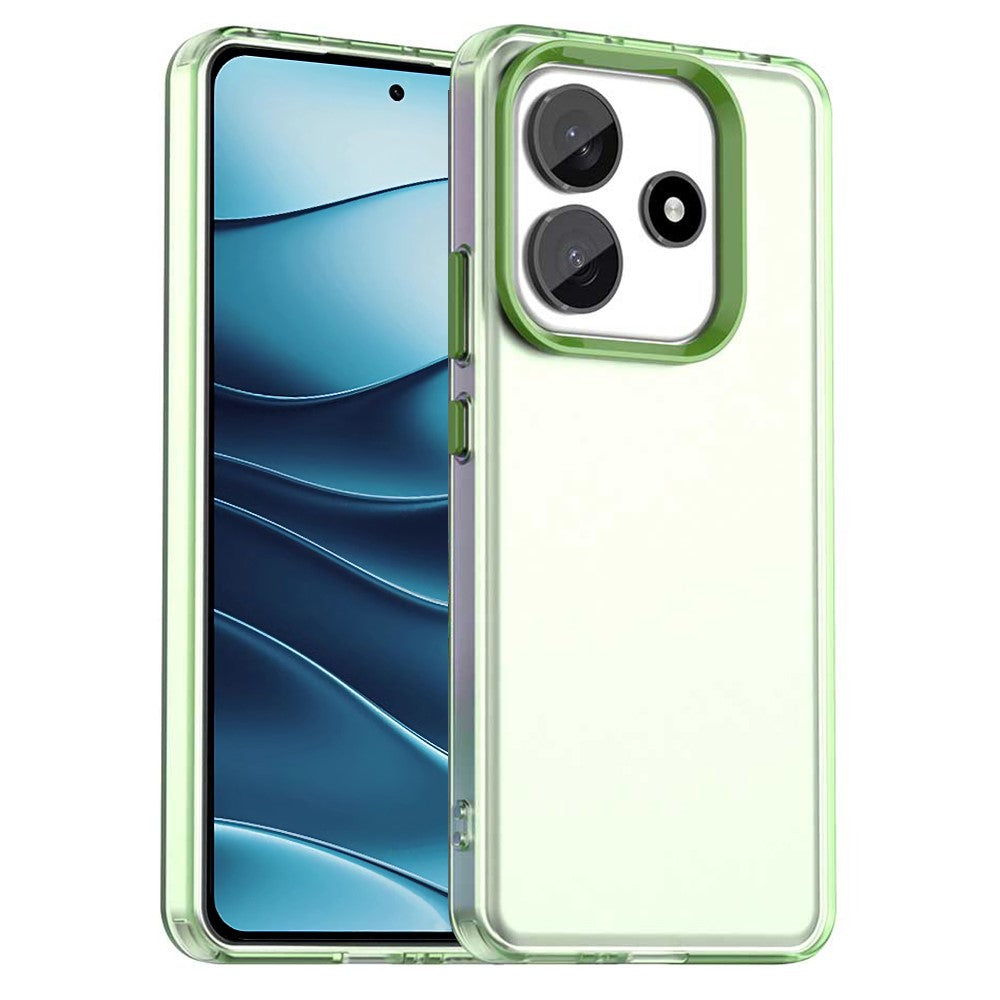 For Xiaomi Redmi Note 14 5G Case PC+TPU+PET Matte Anti-Drop Phone Back Cover