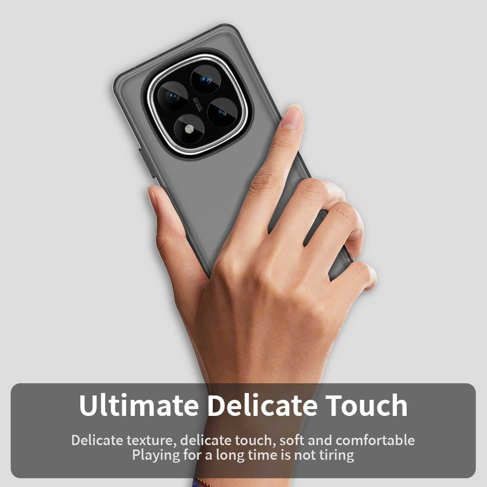 For Xiaomi Redmi Note 14 Pro 5G / Poco X7 5G Case PC+TPU+PET Matte Anti-Drop Phone Back Cover