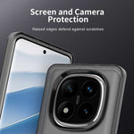 For Xiaomi Redmi Note 14 Pro 5G / Poco X7 5G Case PC+TPU+PET Matte Anti-Drop Phone Back Cover