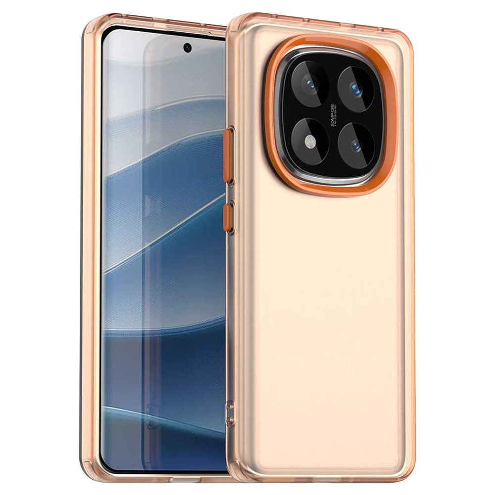 For Xiaomi Redmi Note 14 Pro 5G / Poco X7 5G Case PC+TPU+PET Matte Anti-Drop Phone Back Cover