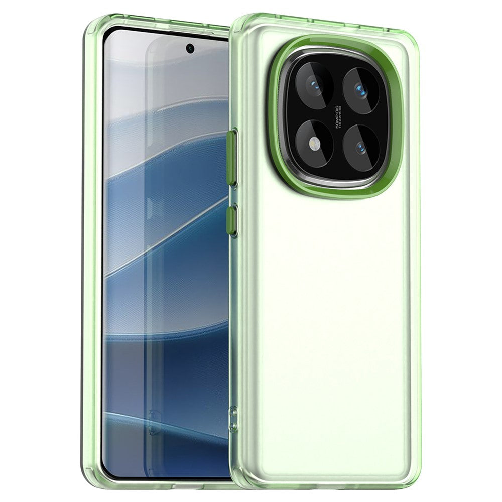 For Xiaomi Redmi Note 14 Pro 5G / Poco X7 5G Case PC+TPU+PET Matte Anti-Drop Phone Back Cover