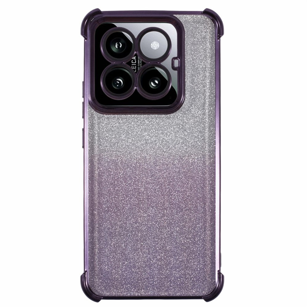 For Xiaomi 14 Pro Case Glitter TPU Phone Cover Reinforced Corners