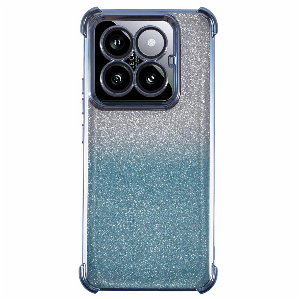 For Xiaomi 14 Pro Case Glitter TPU Phone Cover Reinforced Corners
