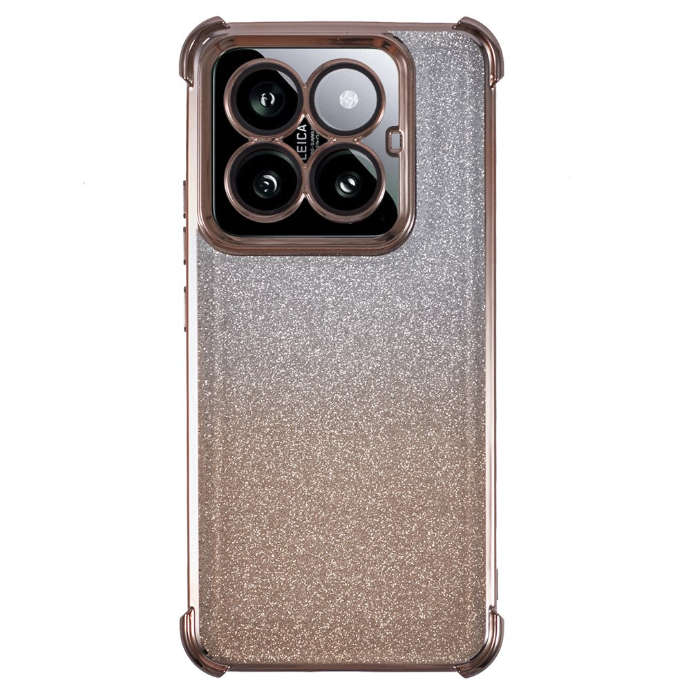 For Xiaomi 14 Pro Case Glitter TPU Phone Cover Reinforced Corners