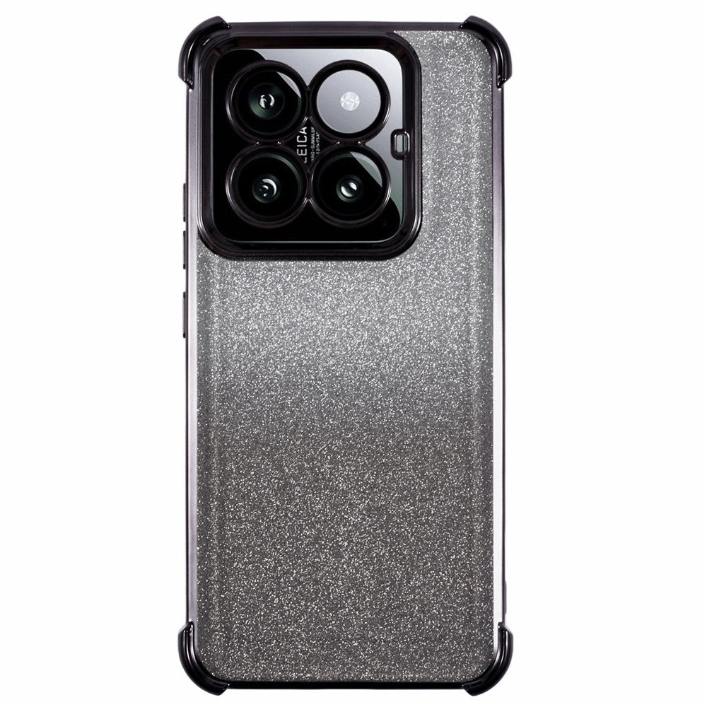 For Xiaomi 14 Pro Case Glitter TPU Phone Cover Reinforced Corners