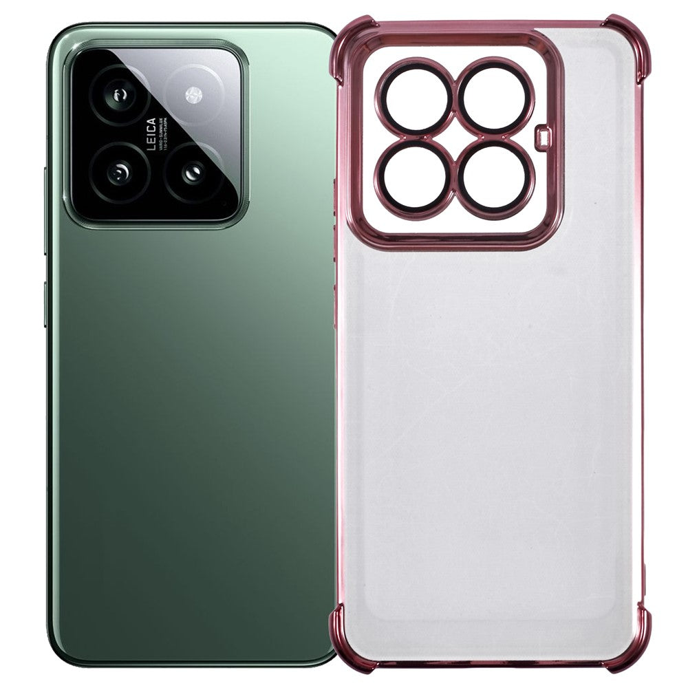 For Xiaomi 14 Pro Case Reinforced Corners TPU Clear Back Cover