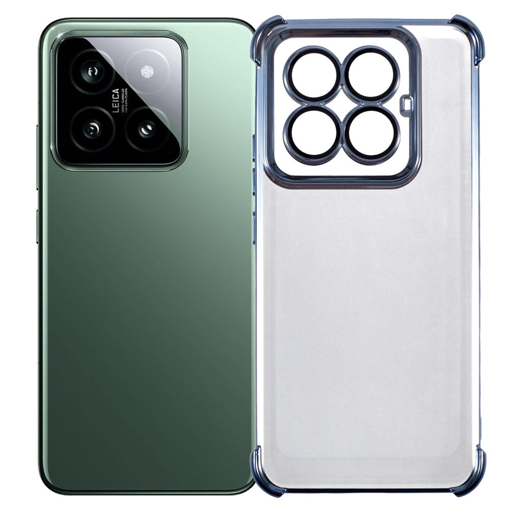 For Xiaomi 14 Pro Case Reinforced Corners TPU Clear Back Cover