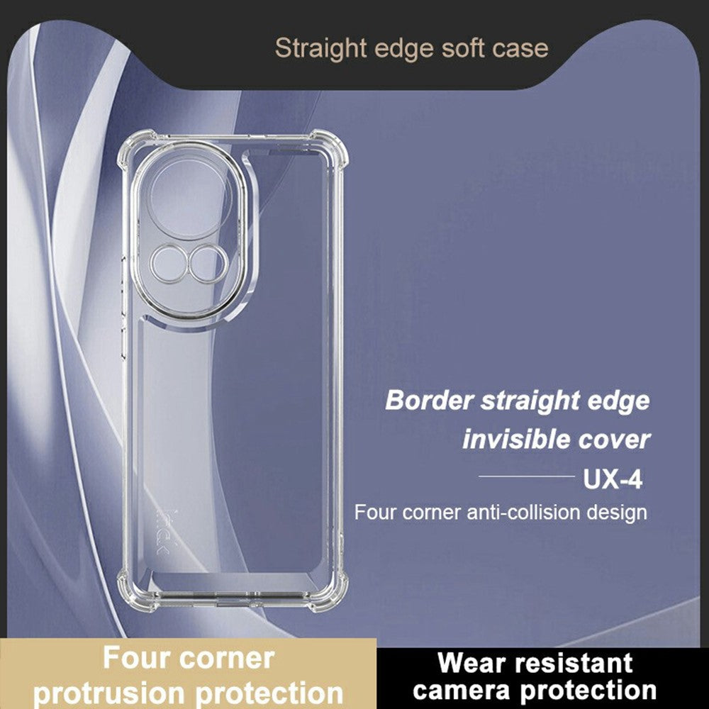 IMAK UX-4 Series Clear Phone Case for Huawei nova 12 Pro 5G  /  nova 12 Ultra 5G Four Corner Shockproof TPU Back Cover
