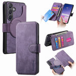 CASENEO Til Samsung Galaxy S25 Magnetisk Cover Aftageligt Læder Telefonpung Etui