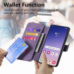 CASENEO Til Samsung Galaxy S25 Magnetisk Cover Aftageligt Læder Telefonpung Etui