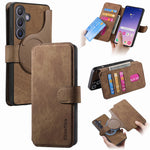 CASENEO Til Samsung Galaxy S25 Magnetisk Cover Aftageligt Læder Telefonpung Etui