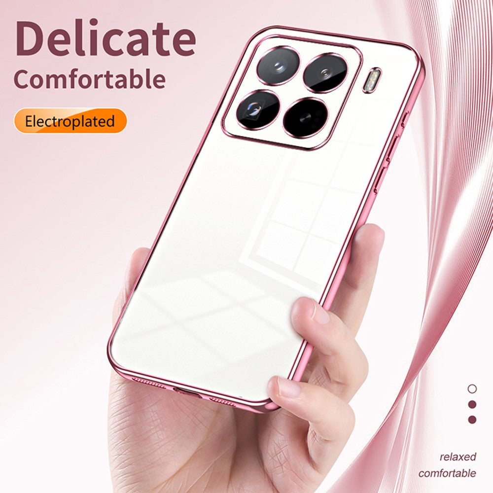For Xiaomi 15 Pro Case Electroplating Frame Soft TPU Phone Cover