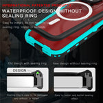REDPEPPER Dot+ Series For iPhone 15 Pro Phone Case Compatible with MagSafe IP68 Waterproof Clear Phone Cover