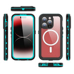 REDPEPPER Dot+ Series For iPhone 15 Pro Phone Case Compatible with MagSafe IP68 Waterproof Clear Phone Cover