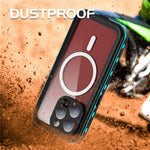 REDPEPPER Dot+ Series For iPhone 15 Pro Phone Case Compatible with MagSafe IP68 Waterproof Clear Phone Cover
