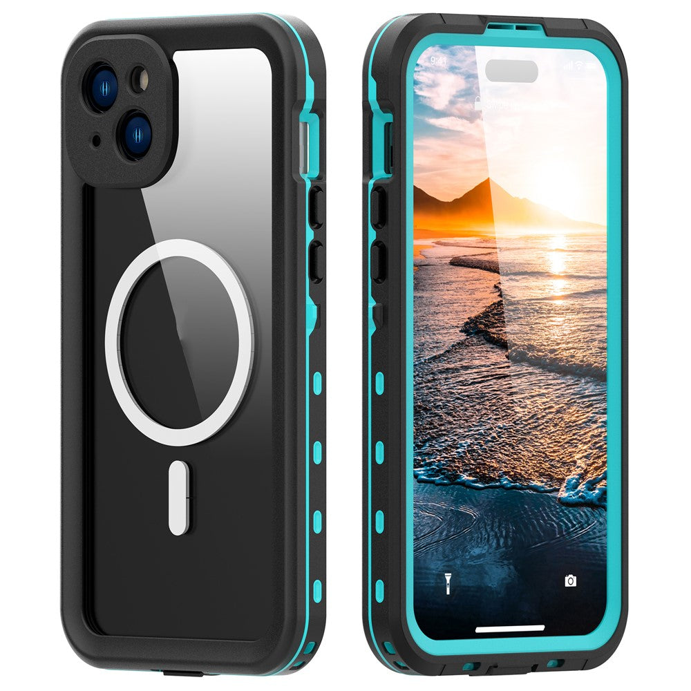 REDPEPPER Dot+ Series For iPhone 15 Plus Phone Case Compatible with MagSafe IP68 Waterproof Clear Phone Cover