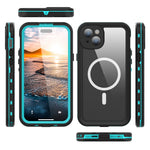 REDPEPPER Dot+ Series For iPhone 15 Plus Phone Case Compatible with MagSafe IP68 Waterproof Clear Phone Cover