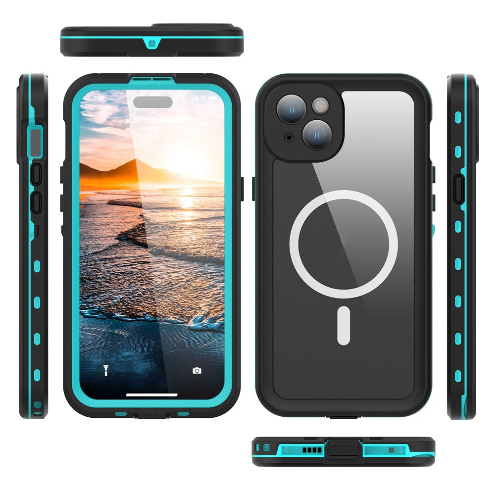 REDPEPPER Dot+ Series For iPhone 15 Plus Phone Case Compatible with MagSafe IP68 Waterproof Clear Phone Cover