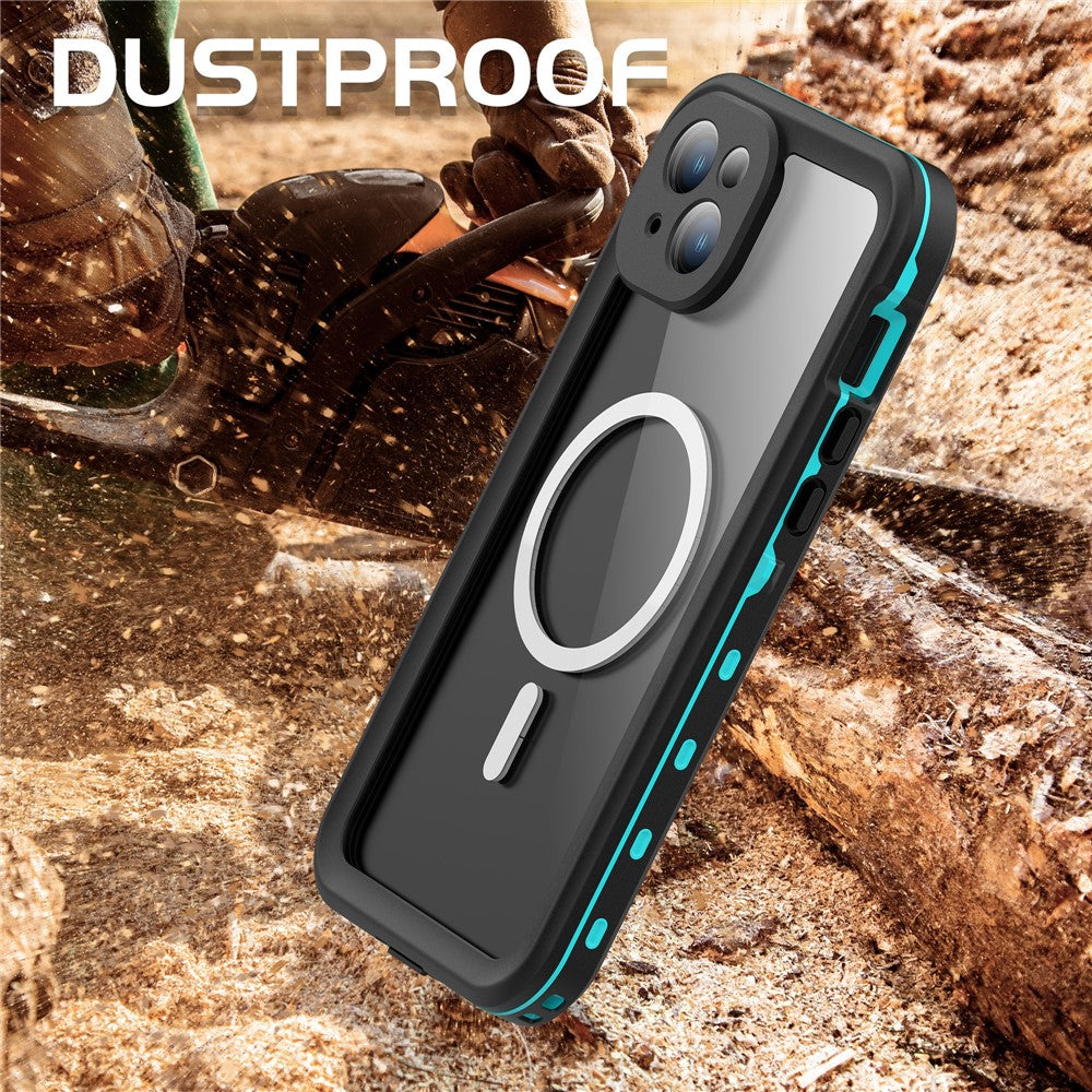 REDPEPPER Dot+ Series For iPhone 15 Plus Phone Case Compatible with MagSafe IP68 Waterproof Clear Phone Cover