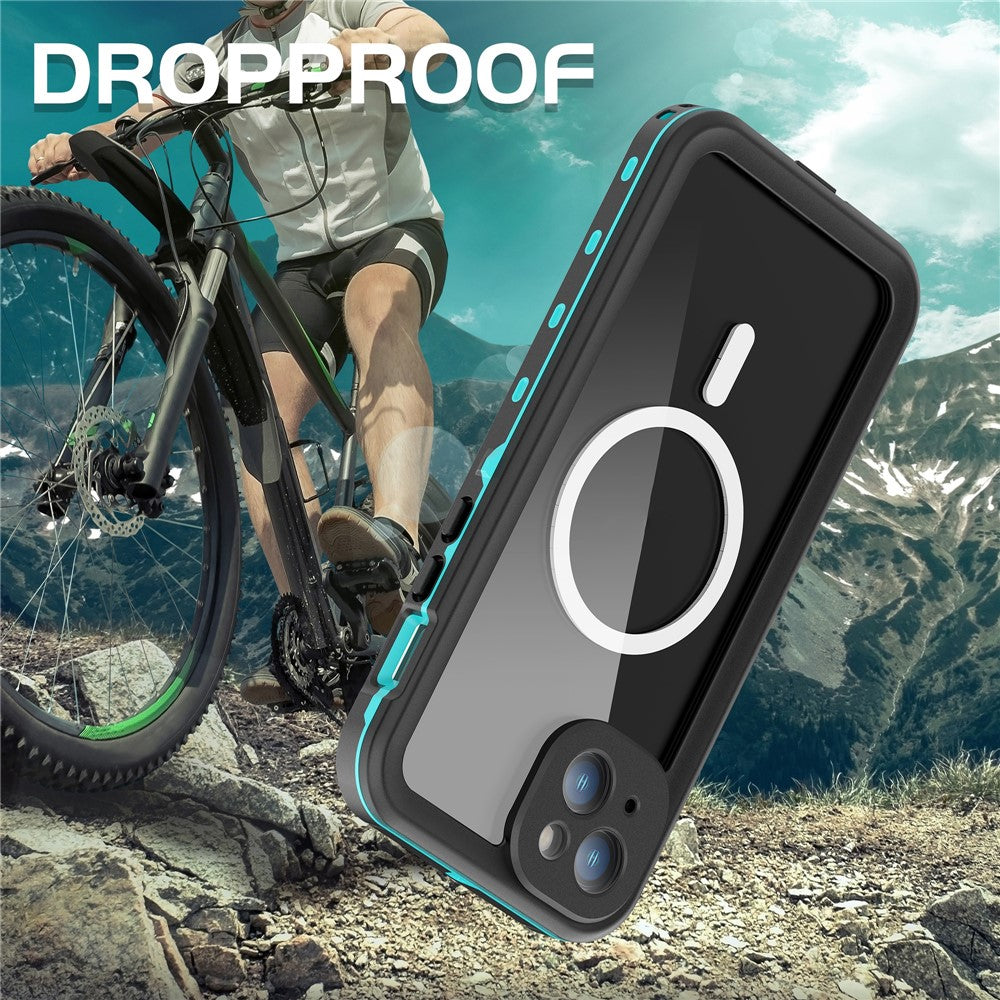 REDPEPPER Dot+ Series For iPhone 15 Plus Phone Case Compatible with MagSafe IP68 Waterproof Clear Phone Cover
