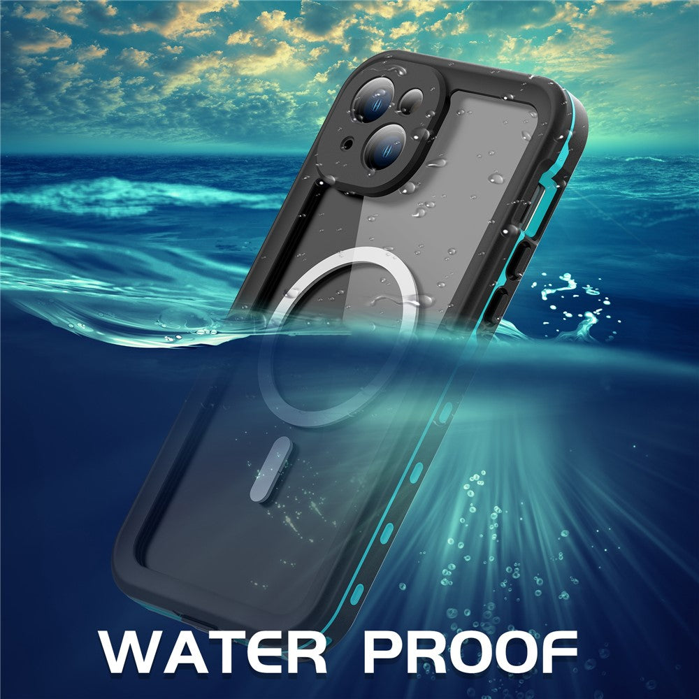 REDPEPPER Dot+ Series For iPhone 15 Plus Phone Case Compatible with MagSafe IP68 Waterproof Clear Phone Cover