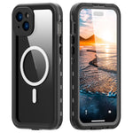 REDPEPPER Dot+ Series For iPhone 15 Plus Phone Case Compatible with MagSafe IP68 Waterproof Clear Phone Cover