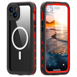 REDPEPPER Dot+ Series For iPhone 15 Plus Phone Case Compatible with MagSafe IP68 Waterproof Clear Phone Cover