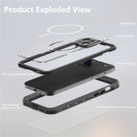 REDPEPPER Dot+ Series For iPhone 15 Phone Case Compatible with MagSafe IP68 Waterproof Clear Phone Cover