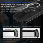REDPEPPER Dot+ Series For iPhone 15 Phone Case Compatible with MagSafe IP68 Waterproof Clear Phone Cover