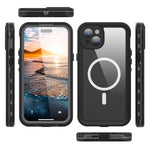 REDPEPPER Dot+ Series For iPhone 15 Phone Case Compatible with MagSafe IP68 Waterproof Clear Phone Cover