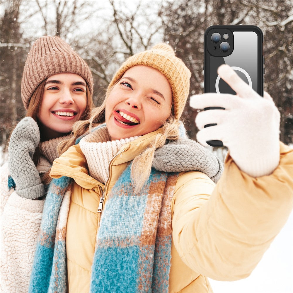 REDPEPPER Dot+ Series For iPhone 15 Phone Case Compatible with MagSafe IP68 Waterproof Clear Phone Cover