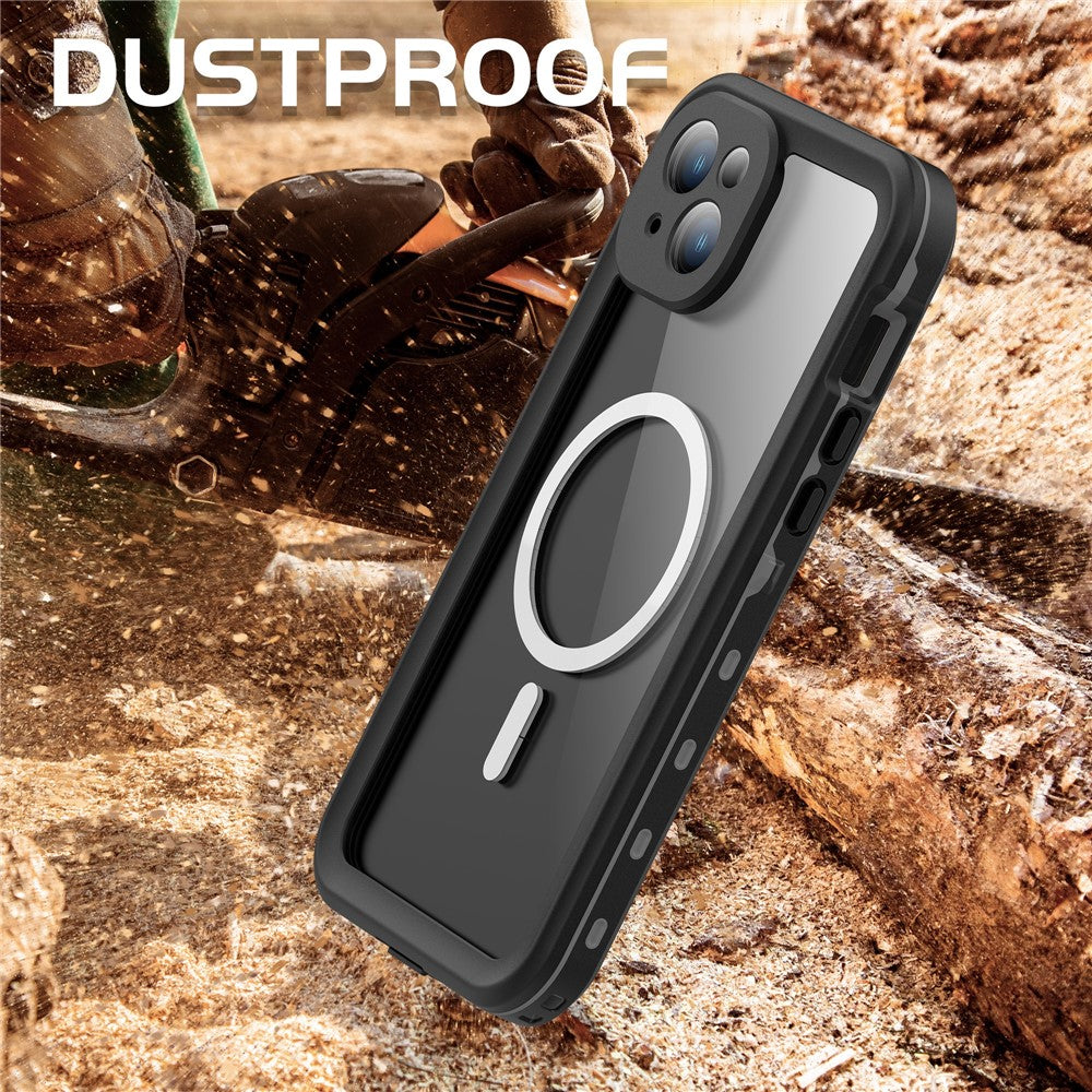 REDPEPPER Dot+ Series For iPhone 15 Phone Case Compatible with MagSafe IP68 Waterproof Clear Phone Cover