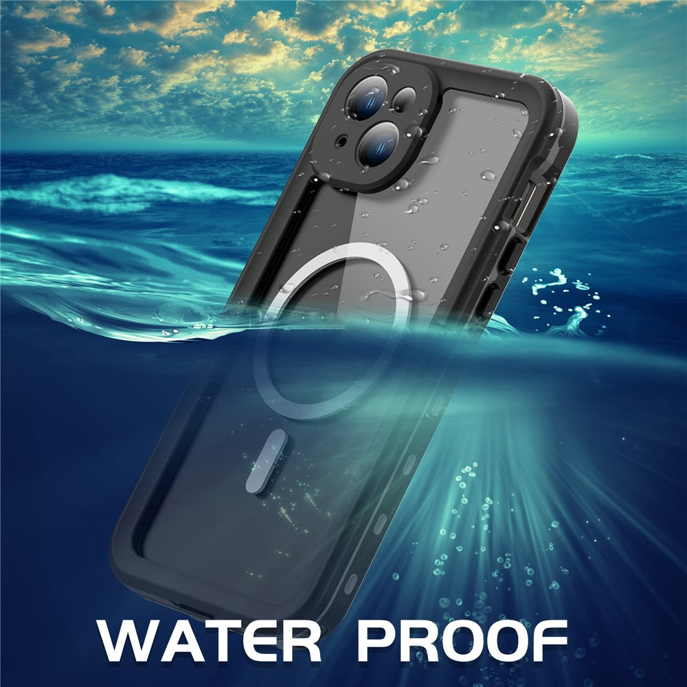REDPEPPER Dot+ Series For iPhone 15 Phone Case Compatible with MagSafe IP68 Waterproof Clear Phone Cover