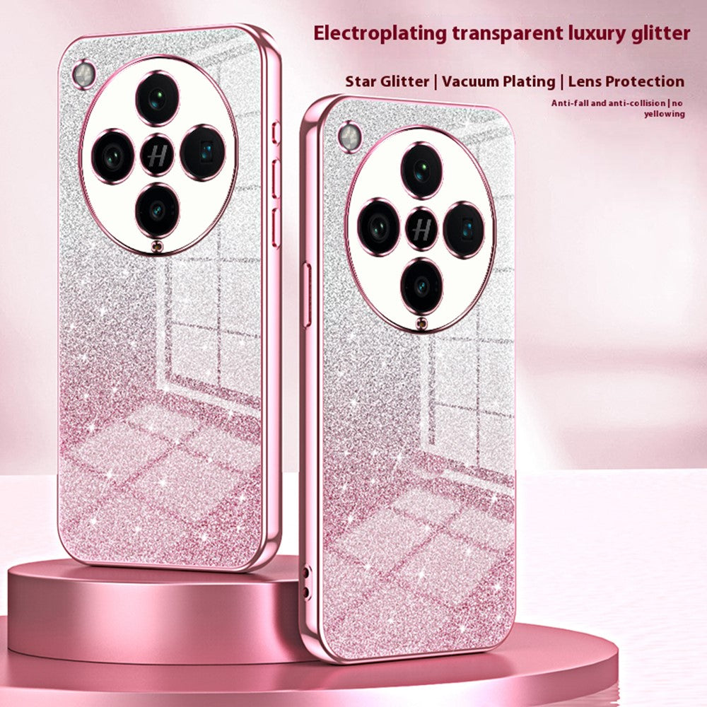 Oppo Find X8 Pro 5G-skal Galvaniserat Gradient Glitter TPU-mobilskal