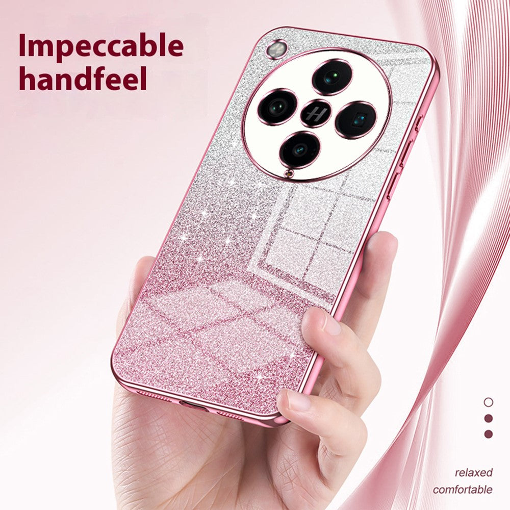 Oppo Find X8 Pro 5G-skal Galvaniserat Gradient Glitter TPU-mobilskal
