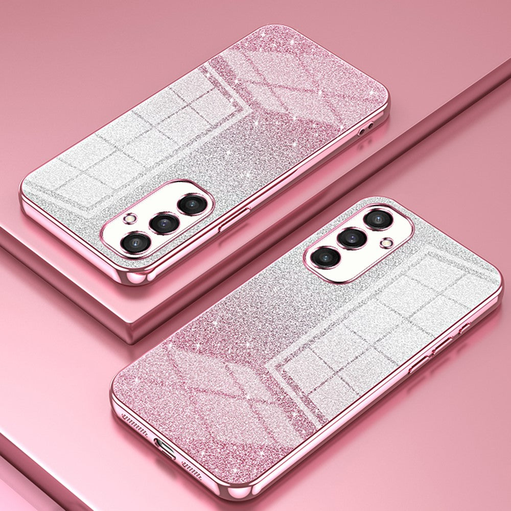 For Samsung Galaxy S25 Case Electroplating Gradient Glitter TPU Phone Cover
