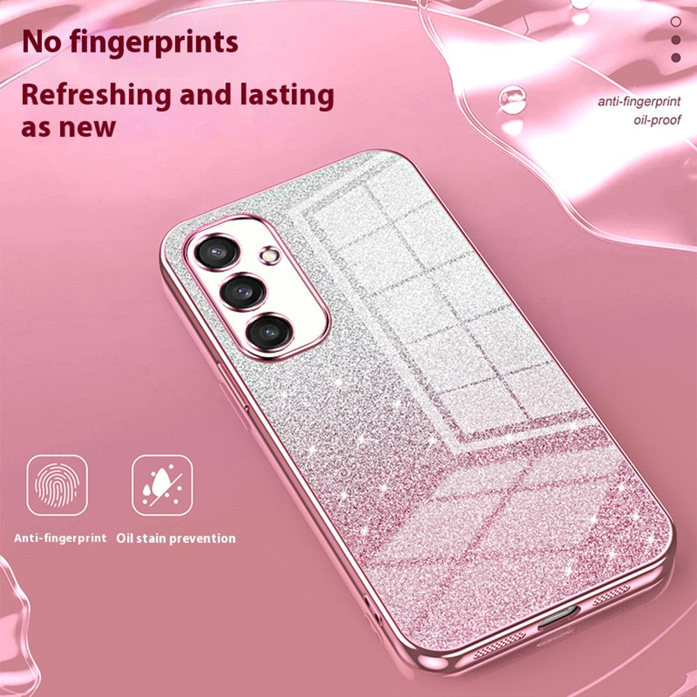 For Samsung Galaxy S25 Case Electroplating Gradient Glitter TPU Phone Cover