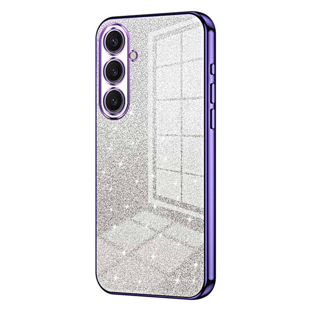 For Samsung Galaxy S25+ Case Electroplating Gradient Glitter TPU Phone Cover