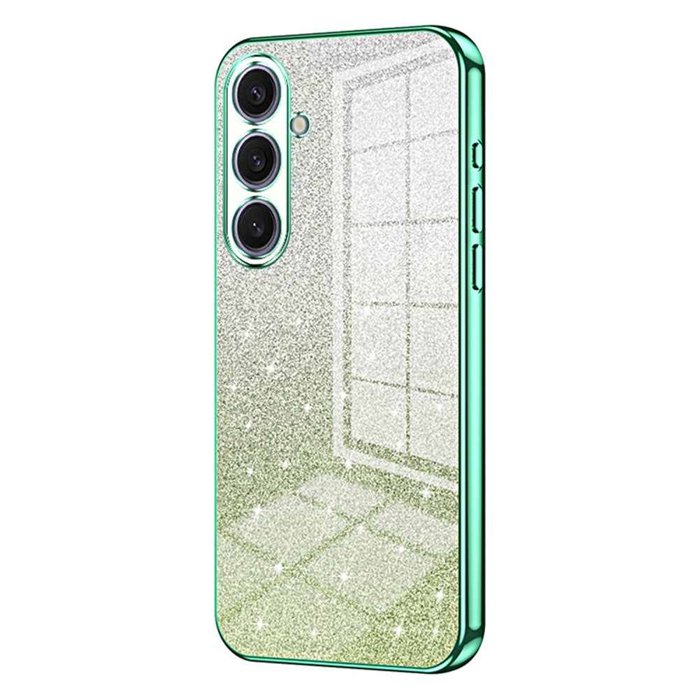 For Samsung Galaxy S25+ Case Electroplating Gradient Glitter TPU Phone Cover