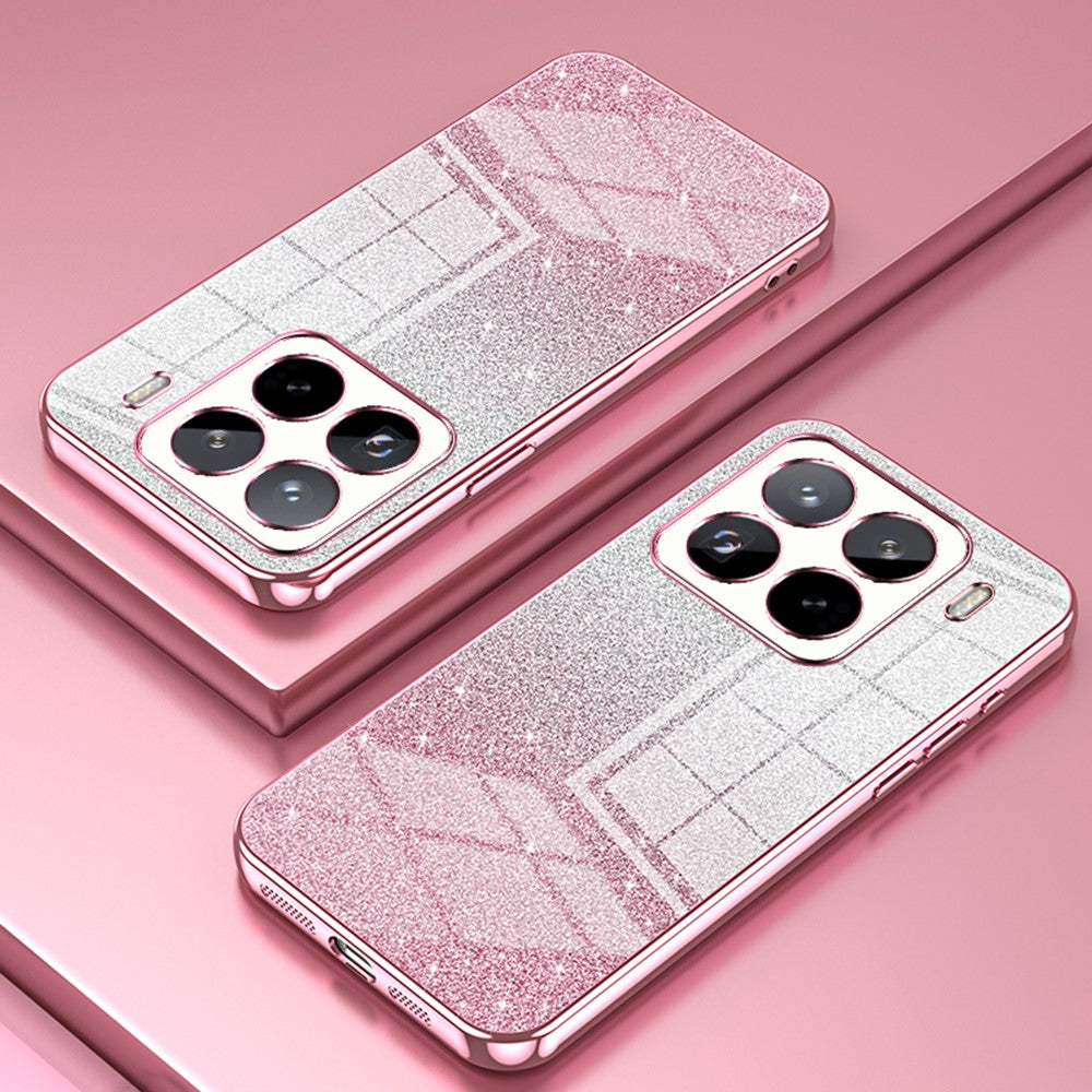 For Xiaomi 15 Pro Case Electroplating Gradient Glitter TPU Phone Cover