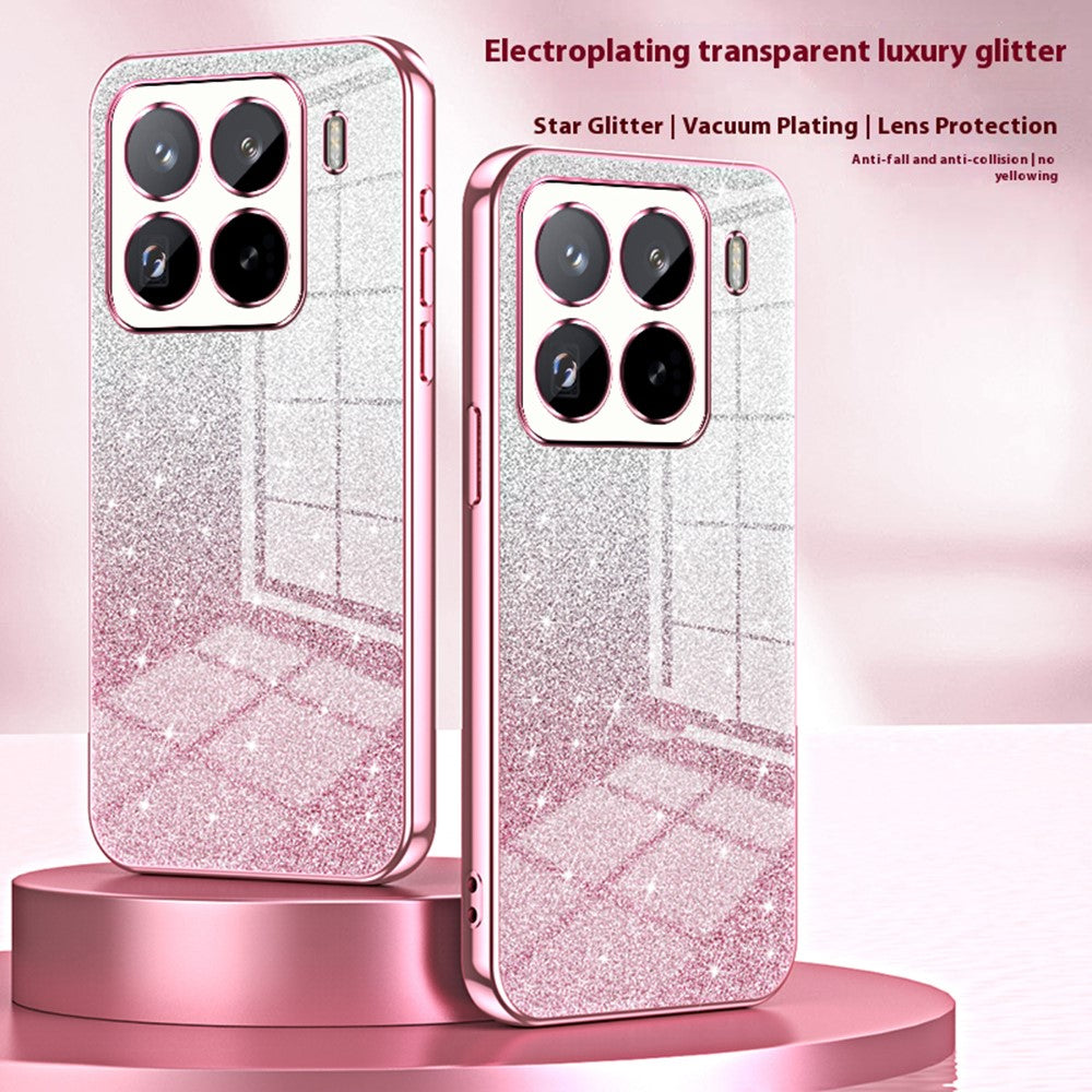 For Xiaomi 15 Pro Case Electroplating Gradient Glitter TPU Phone Cover