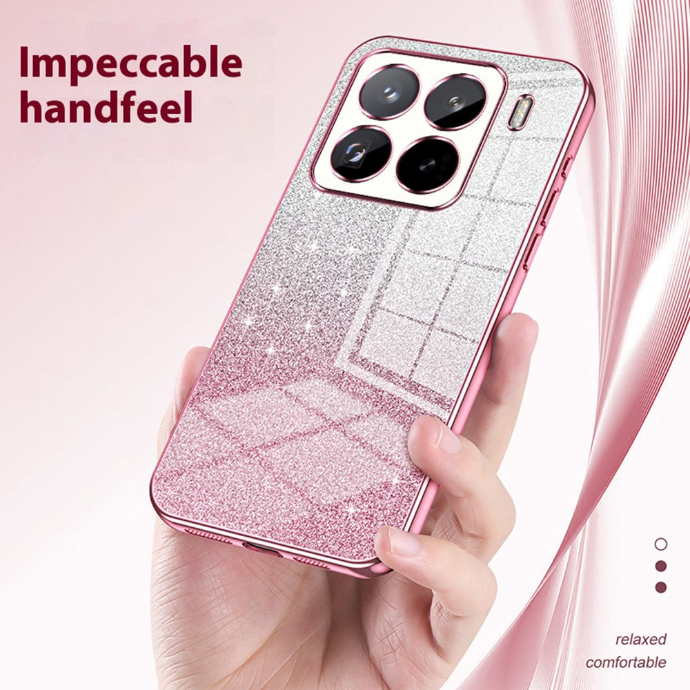 For Xiaomi 15 Pro Case Electroplating Gradient Glitter TPU Phone Cover